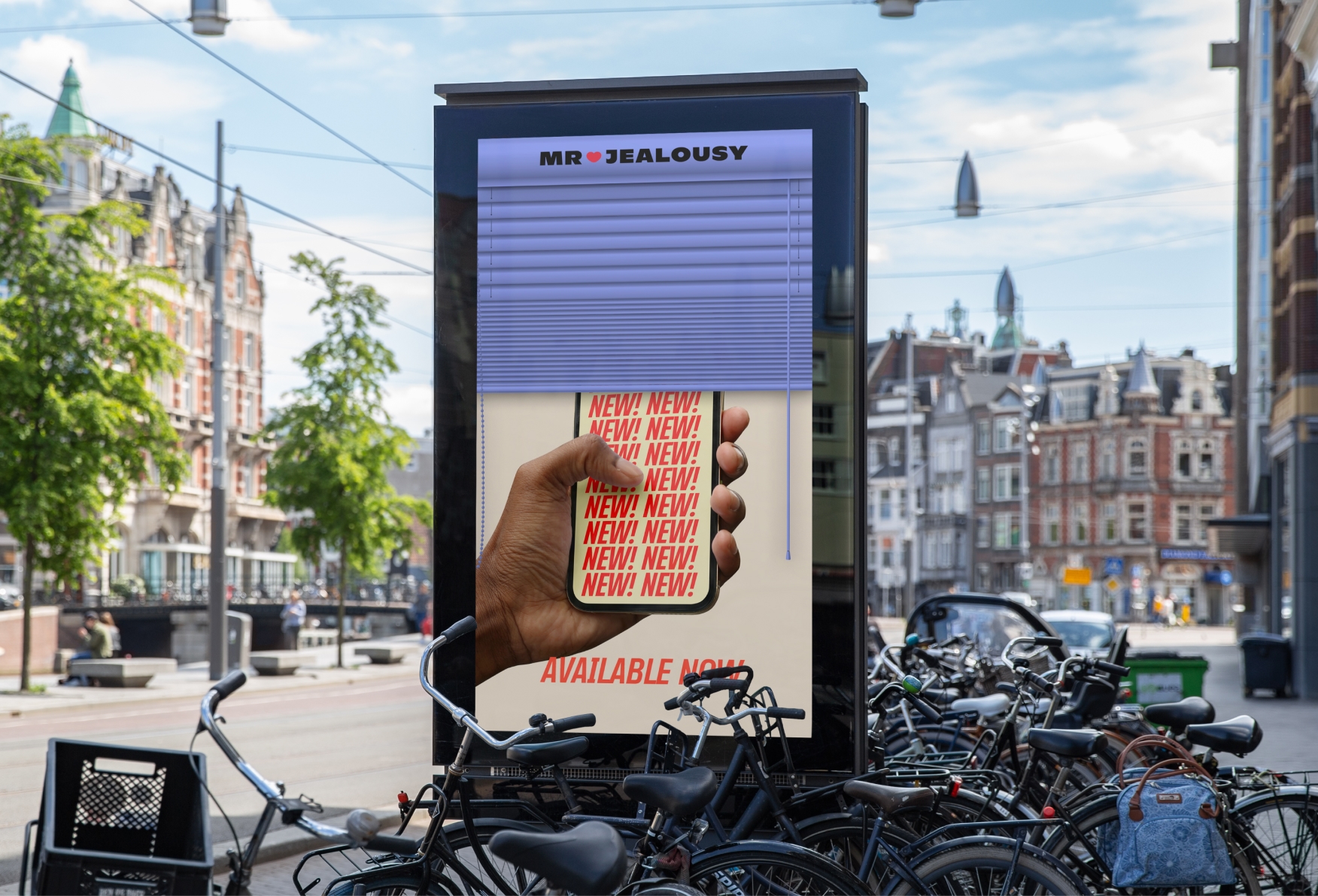 Mr. Jealousy:World's first billboards with blinds